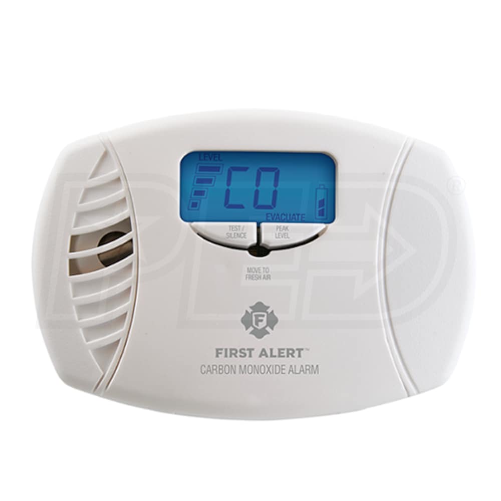 BRK CO615B Carbon Monoxide Alarm with Battery Backup and Digital