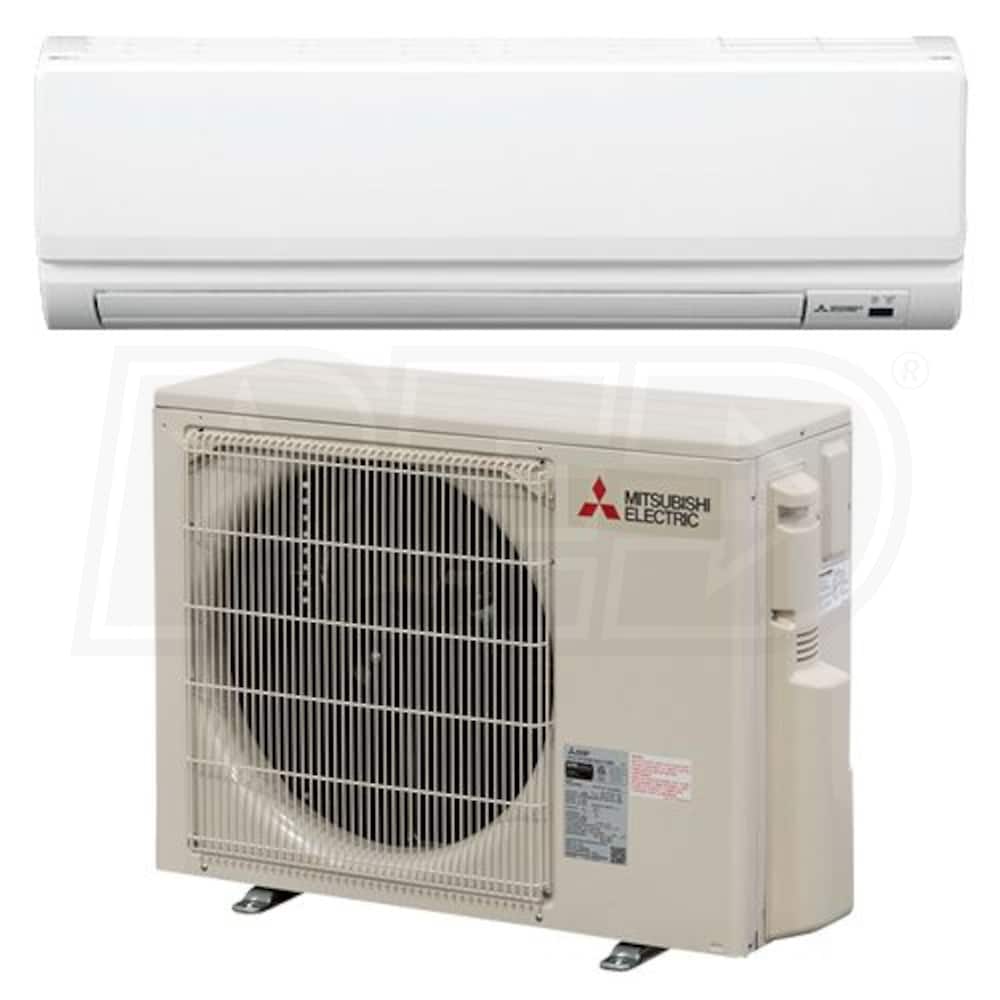 Mitsubishi - 18k BTU Cooling + Heating - P-Series Wall Mounted Air  Conditioning System - 18.5 SEER