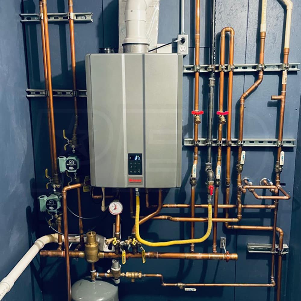 Rinnai I120CN 112K BTU 95.5 AFUE Combi Gas Boiler Direct Vent