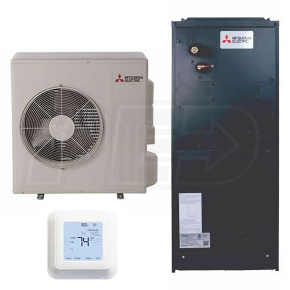 Mitsubishi - 30k BTU Cooling + Heating - M-Series Multi-Position Air  Handler Air Conditioning System - 18.0 SEER