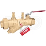 Caleffi FlowCal Y-Strainer with Integral Ball Valve and PT Test Ports, 1/2" NPT Connections
