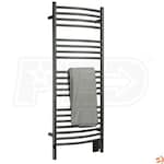 Amba Jeeves DCB-20 D Curved Electric Towel Warmer, Brushed, 20-1/2