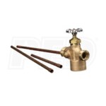 Taco Tank Fitting with Drain & Shutoff Valve - 1/2