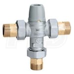 Caleffi Scald Protection 3-Way Thermostatic Mixing Valve, Low-Lead Brass 1/2