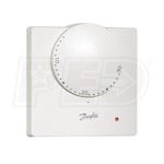 Danfoss RET 24VF Electronic Room Thermostat, Setting Dial, LED Indicator, C Scale, Dry Contacts, 24V