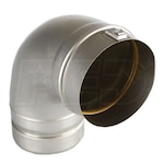 Noritz Stainless Steel 5" Diameter Venting 90 Degree Elbow, For NC380 Series Water Heaters