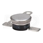 White Rodgers 3F11-225 Bimetal Disc Thermostat, Close on Rise, 217-232 F Temperature Range