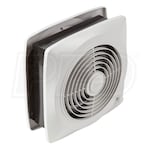Broan 10 Inch Room to Room Fan, White Square Plastic Grille 380 CFM