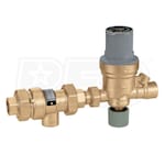 Caleffi Auto Fill Combo Automatic Boiler Fill Valve with Backflow Preventer, Pressure Indicator, 1/2" Sweat Inlet x  1/2" FNPT Outlet