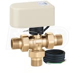 Caleffi 3-Way Bypass Motorized Ball Zone Valve - 3/4
