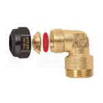 Caleffi 22mm Compression Elbow Adaptor with 3/4