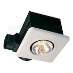 Air King AK917 - 70 CFM - Bathroom Exhaust Fan with Single-Bulb Heat Lamp - Ceiling Mount - 4" Duct