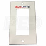 QuietCool Wall Plate, 1-Gang, Decora, White (Quiet Cool Logo)