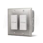 InfraSave ELD Series - Dual 2-Stage On/Off Control w/ S/S Wall Plate & Deep Box - Flush Mount