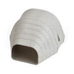 Fortress&reg; Line Set Cover - 4-1/2" - End Fitting - Ivory 