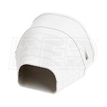 Fortress&reg; Line Set Cover - 3-1/2" - End Fitting - White 
