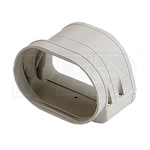 Fortress&reg; Line Set Cover - 4-1/2" - Flexible Elbow Adaptor - Ivory