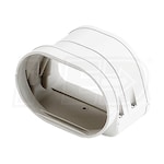 Fortress&reg; Line Set Cover - 4-1/2" - Flexible Elbow Adaptor - White