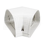Fortress&reg; Line Set Cover - 4-1/2" - 45 Degree Flat Elbow - White
