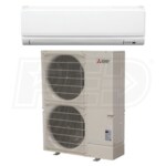 Mitsubishi - 30k BTU Cooling + Heating - P-Series Wall Mounted Air Conditioning System - 16.5 SEER