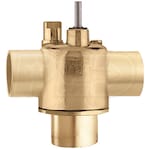 Caleffi Z-One 3-Way Diverting Sweat Low-Lead Brass Valve Body, 3/4