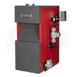 Crown Boiler Cayman - 115K BTU - 83.1% AFUE - Hot Water Gas Boiler - Chimney Vent - Includes DHW Coil - 2,000 to 7,000 Ft. Altitude