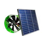 QuietCool - 1,486 CFM - Solar Attic Gable Fan - With 40W Solar Panel