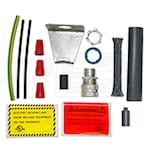 King Electric - Heat Shrink Pipe Mount Power Connection Kit with End Seal