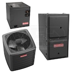 Goodman - 3.0 Ton Cooling - 60k BTU/Hr Heating - Air Conditioner + Heat Pump + Furnace System - 14.5 SEER2 - 96% AFUE - Downflow