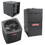 Goodman - 4.0 Ton Cooling - 80k BTU/Hr Heating - Air Conditioner + Heat Pump + Furnace System - 14.5 SEER2 - 80% AFUE - Horizontal