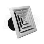 RectorSeal TRUaire® Retrofit - 4-Way Ceiling Diffuser with Grille and Damper - 8