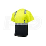 Armateck - Color Blocked T-Shirt - Hi-Vis Green/Black - XL