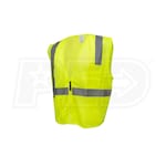 Armateck - Mesh Safety Vest with Zipper - Hi-Vis Green - 2X