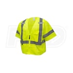 Armateck - Short Sleeve Mesh Safety Vest - Hi-Vis Green - LG/XL