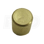 Supco - Knurled Brass Cap - Neoprene Seal - 1/4