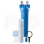 Atlas Filtri&reg; - DP BIG MONO Blue Filter Housing Kit - Bracket & Wrench - 2 Gauges - 1 Drain Kit - 5 Micron Sediment Cartridge - 4.5