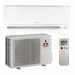 Mitsubishi - 15k BTU Cooling + Heating - M-Series Wall Mounted Air Conditioning System - 21.6 SEER