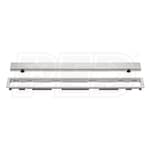 Schluter KERDI-LINE - 40" Length - Linear Drain Grate Assembly - 3/4" Frame Height - Solid Grate - Channel Body Sold Separately