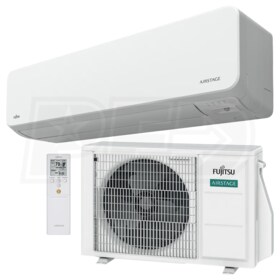 View Fujitsu - 9k BTU Cooling + Heating - LZBH Wall Mounted Air Conditioning System - 33.1 SEER2