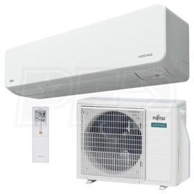 View Fujitsu - 12k BTU Cooling + Heating - LZBH Wall Mounted Air Conditioning System - 29.4 SEER2
