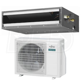 View Fujitsu - 18k BTU Cooling + Heating - Slim Concealed Duct Air Conditioning System - 21.5 SEER2