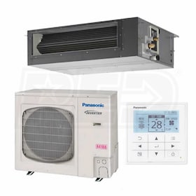 View Panasonic - 36k BTU Cooling + Heating - Commercial Concealed Duct Air Conditioning System - 13.9 SEER