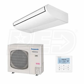 View Panasonic - 26k BTU Cooling + Heating - Commercial Ceiling Suspended Air Conditioning System - 16.8 SEER