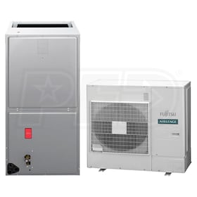 View Fujitsu - 36k BTU Cooling + Heating - Multi-Position Air Handler System - 17.1 SEER2