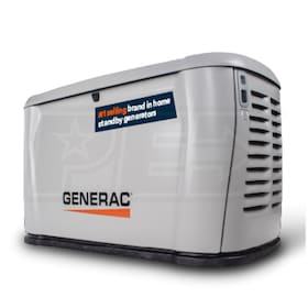 View Generac 7258 - 14kW Air-Cooled Standby Generator + Cellular, Wi-Fi & Bluetooth Connectivity