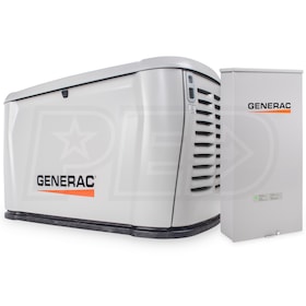 View Generac 7324 - 18kW Air-Cooled Standby Generator w/ 200A Service Entrance Rated Smart ATS + Cellular, Wi-Fi & Bluetooth Connectivity