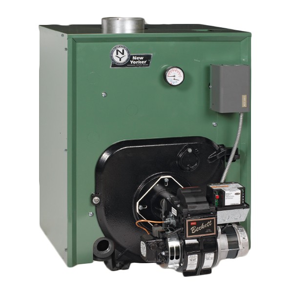 New Yorker CL4-210-PWT-TBWR CL4-210 - 179K BTU - 84.0% AFUE - Hot Water Oil  Boiler - Chimney Vent - Includes Tankless Coil