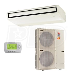 View Mitsubishi - 30k BTU Cooling + Heating - P-Series H2i Ceiling Suspended Air Conditioning System - 16.1 SEER