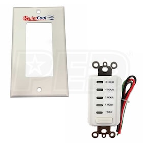 View QuietCool 8 Hour Countdown Timer and Single Gang Wall Plate