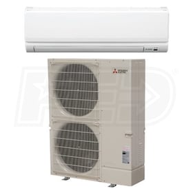 View Mitsubishi - 36k BTU Cooling + Heating - P-Series H2i Wall Mounted Air Conditioning System - 16.2 SEER